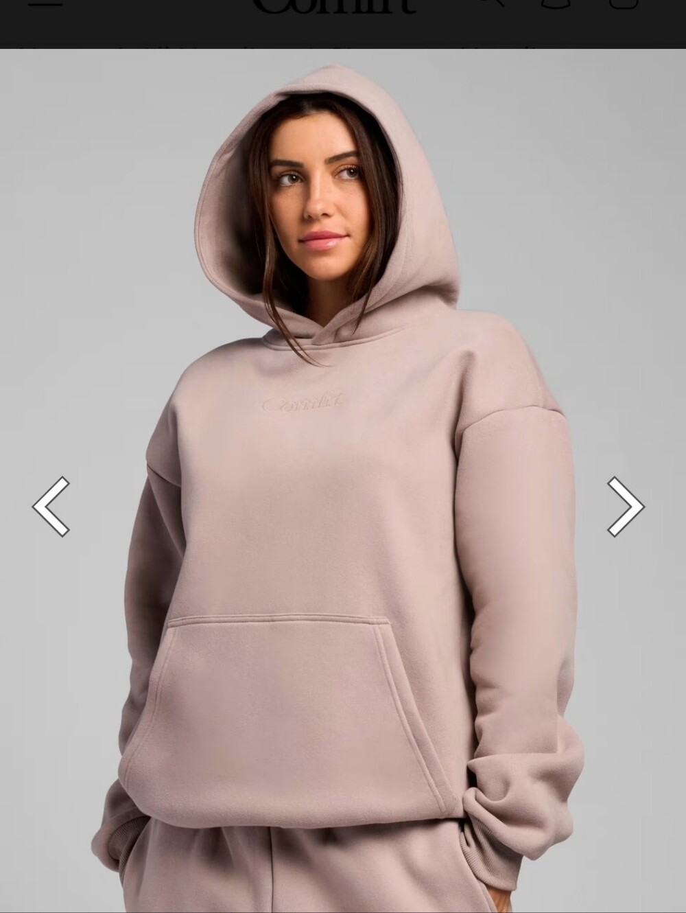 Comfrt Signature Hoodie color Bark 3x Unisex